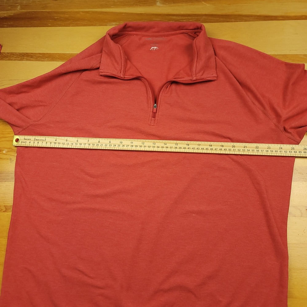 Onward Reserve XL Pullover 1/4 Zip Long Sleeve Salmon Athletic Mens - Picture 6 of 14
